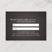 YOGA Studio Instructor Cadeaubon Gold Lotus Kortingskaartje (Achterkant)