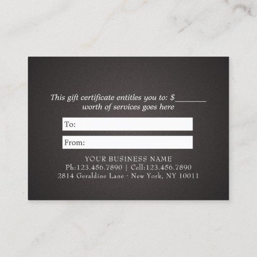 YOGA Studio Instructor Cadeaubon Gold Lotus Kortingskaartje (Achterkant)