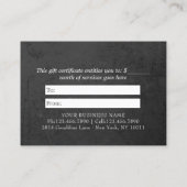 YOGA Studio Instructor Cadeaubon Gold Lotus Kortingskaartje (Achterkant)