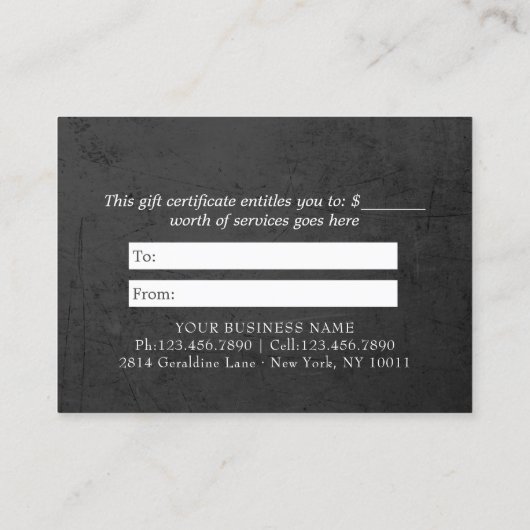 YOGA Studio Instructor Cadeaubon Gold Lotus Kortingskaartje (Achterkant)