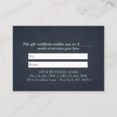 Yoga Studio Instructor Mandala Gift Certificate Kortingskaartje (Achterkant)