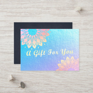 Yoga Studio Instructor Mandala Gift Certificate Kortingskaartje