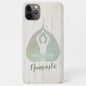 Yoga Studio Instructor Meditation Pose Bodhi Leaf Case-Mate iPhone Case (Achterkant)
