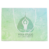 Yoga Studio Instructor Meditation Pose Bodhi Leaf Groot Cadeauzakje (Voorkant)