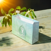 Yoga Studio Instructor Meditation Pose Bodhi Leaf Groot Cadeauzakje