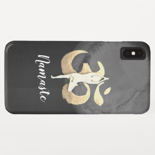 Yoga Studio Instructor Meditation Pose OM-symbool Case-Mate iPhone Case (Achterkant (horizontaal))