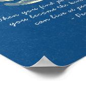 YOGA Studio Instructor Meditation Quote Gold Lotus Poster (Hoek)