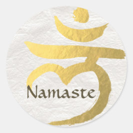 Yoga Studio Instructor Meditation Root Chakra Sign Ronde Sticker