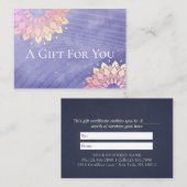 Yoga Studio Instructor Roos Gold Mandala Kortingskaartje (Voorkant / Achterkant)