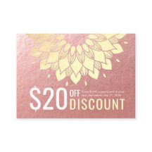 YOGA Studio Korting Coupon Loyalty Gold Mandala