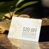 YOGA Studio Korting Coupon Loyalty Gold Mandala