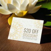 YOGA Studio Korting Coupon Loyalty Gold Mandala