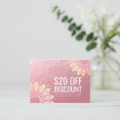 YOGA Studio Korting Coupon Loyalty Gold Mandala (Staand voorkant)