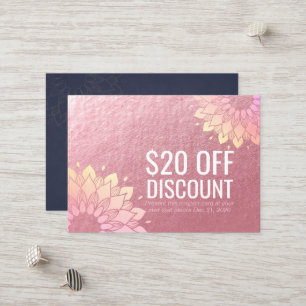 YOGA Studio Korting Coupon Loyalty Gold Mandala