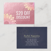 YOGA Studio Korting Coupon Loyalty Gold Mandala (Voorkant / Achterkant)