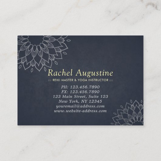 YOGA Studio Korting Coupon Loyalty Gold Mandala (Achterkant)