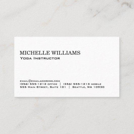 Yoga Studio Logo | Lotus Flower Pattern Visitekaartje (Achterkant)