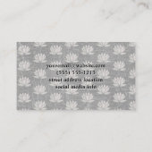 Yoga Studio Logo | Lotus Flower Pattern Visitekaartje (Achterkant)