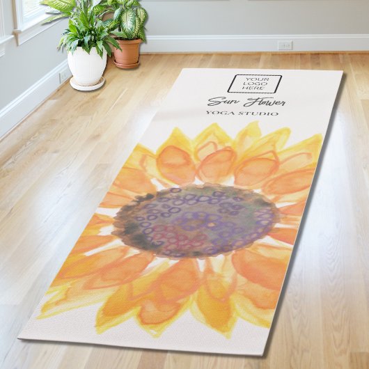 Yoga Studio Logo Sunflower Yogamat