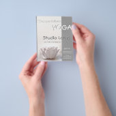 Yoga studio lotus merchandising flyer (Hand)