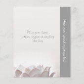 Yoga studio lotus merchandising flyer (Achterkant)