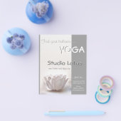 Yoga studio lotus merchandising flyer (Enkel)