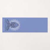 Yoga Studio Lotus Pose Blue Yogamat (Voorkant (horizontaal))