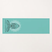 Yoga Studio Lotus Pose Turquoise Yoga Mat (Voorkant (horizontaal))