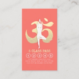 Yoga Studio Loyalty Class Pass Tree Pose OM-symboo
