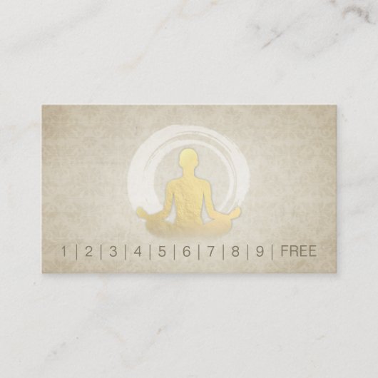 YOGA Studio Loyalty Punch Meditation Pose ZEN Sign (Voorkant)