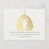 Yoga Studio Mediation Instructor citeert Bodhi Lea Briefkaart (Voorkant)