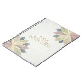 YOGA Studio Meditatie Instructeur Kleurrijke Manda Notitieboek (Linkerzijde)