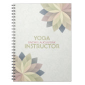 YOGA Studio Meditatie Instructeur Kleurrijke Manda Notitieboek (Voorkant)