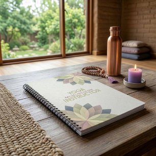 YOGA Studio Meditatie Instructeur Kleurrijke Manda Notitieboek