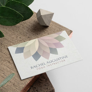 YOGA Studio Meditatie Instructeur Kleurrijke Manda Visitekaartje