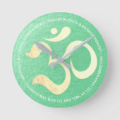 Yoga Studio Meditatie Instructeur Levenscoach OM Ronde Klok (Voorkant)