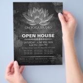 YOGA Studio Meditatie Instructeur Open Huis Lotus Flyer (Hand)