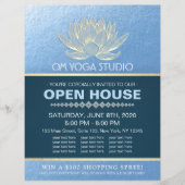 YOGA Studio Meditatie Instructeur Open Huis Lotus Flyer (Voorkant)