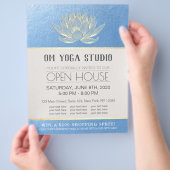 YOGA Studio Meditatie Instructeur Open Huis Lotus Flyer (Hand)