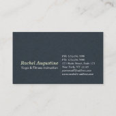 Yoga Studio Meditation Instructeur 5 Klasse Even p Klantenkaartje (Achterkant)