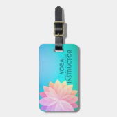 YOGA Studio Meditation Instructeur Colorful Mandal Bagagelabel (Voorkant verticaal)