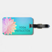 YOGA Studio Meditation Instructeur Colorful Mandal Bagagelabel (Achterkant horizontaal)