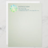 YOGA Studio Meditation Instructeur Colorful Mandal Briefhoofd (Voorkant / Achterkant)