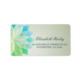 YOGA Studio Meditation Instructeur Colorful Mandal Etiket