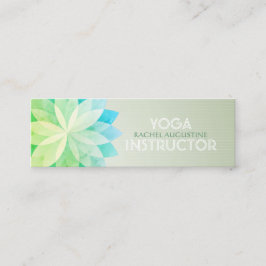 YOGA Studio Meditation Instructeur Colorful Mandal Mini Visitekaartje