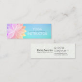 YOGA Studio Meditation Instructeur Colorful Mandal Mini Visitekaartje (Voorkant / Achterkant)