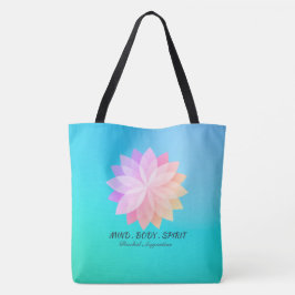 YOGA Studio Meditation Instructeur Colorful Mandal Tote Bag