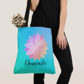 YOGA Studio Meditation Instructeur Colorful Mandal Tote Bag (Dichtbij)