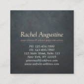 YOGA Studio Meditation Instructeur Colorful Mandal Vierkante Visitekaartje (Achterkant)