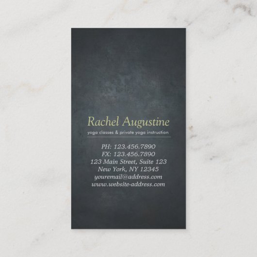 YOGA Studio Meditation Instructeur Colorful Mandal Visitekaartje (Achterkant)